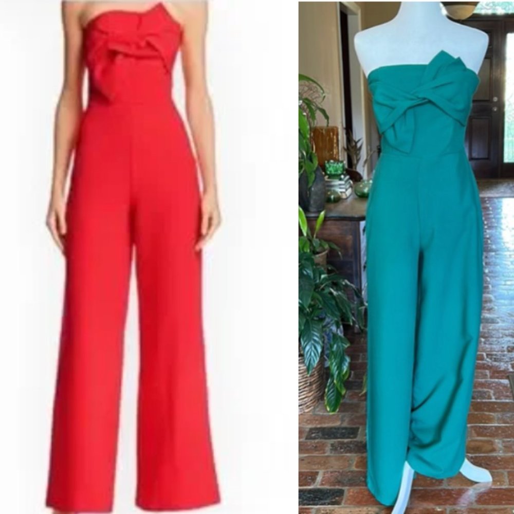 Do+Be bow front wide leg jumpsuit szM
